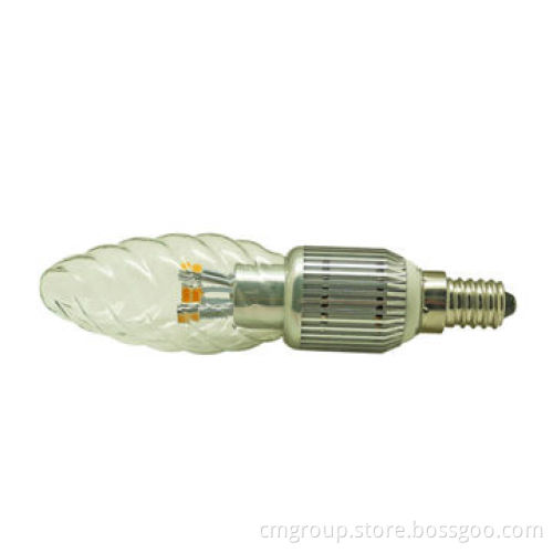 LED candle light, 6W, E14, 350lm, clear flame cover, 85-265V